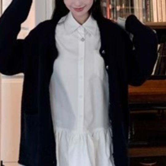 白ブラウス 優美なティアードフリルチュニック