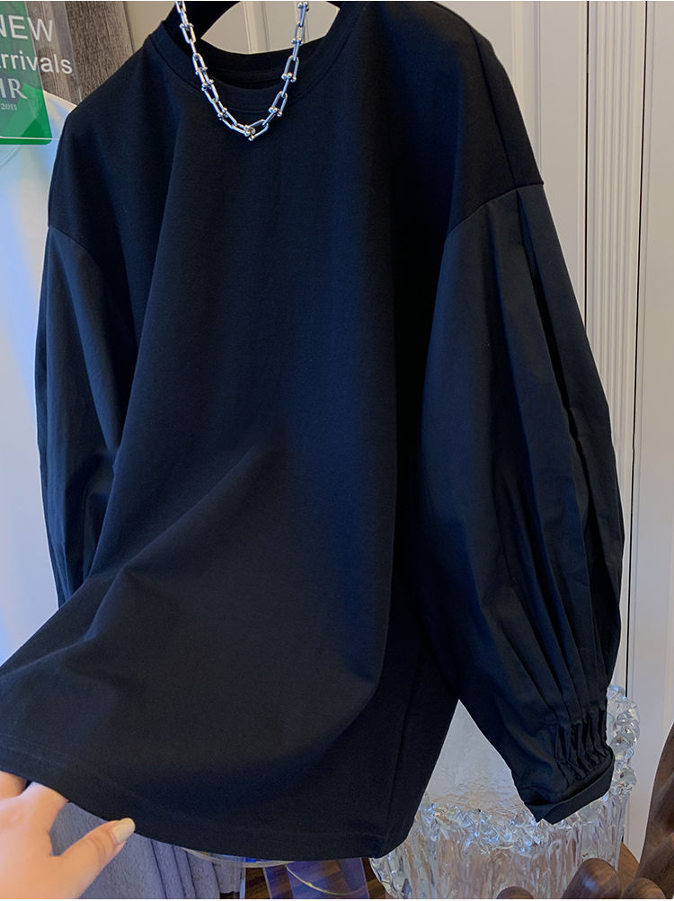 白ブラウス シャツ 長袖 体型カバー おしゃれ 韓国風 レディース