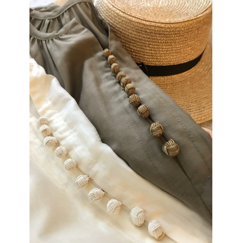 白ブラウス レディース長袖シャツ おしゃれブラウス 2色展開