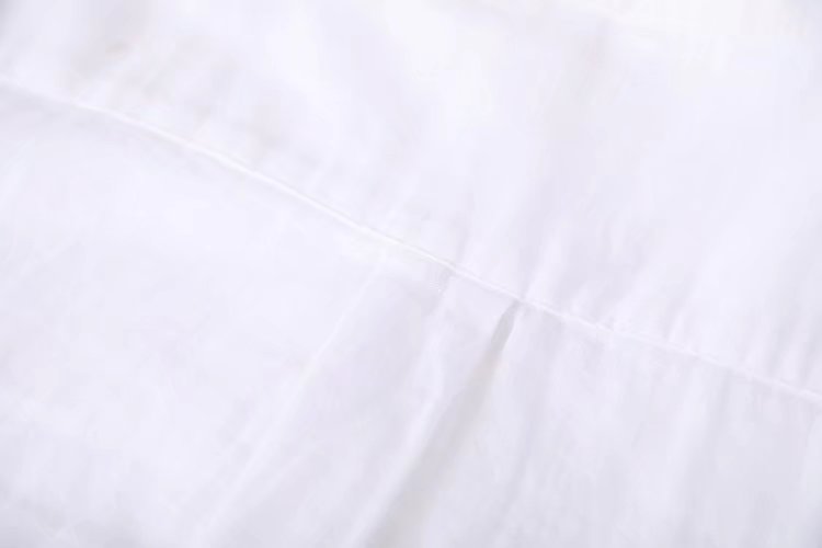白ブラウス スタンドカラーロングチュニック