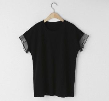 Tシャツ　透かし袖クラシカルTシャツ（ブルベ夏向け・ブルベ冬向け）