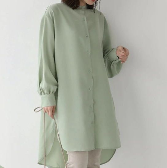 シャツ　ロング丈ボリュームシャツ（イエベ春向け・イエベ秋向け）