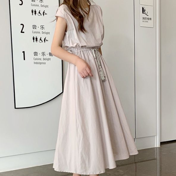 ワンピース　優美な佇まい フレアロングワンピース（ブルベ夏向け・ブルベ冬向け）