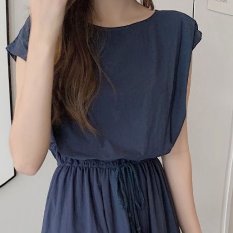 ワンピース　優美な佇まい フレアロングワンピース（ブルベ夏向け・ブルベ冬向け）
