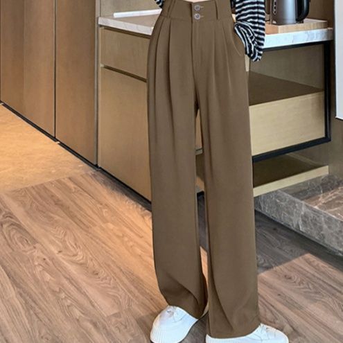 ブルベ服　ツータック入りワイドパンツ（ブルベ夏向け・ブルベ冬向け）