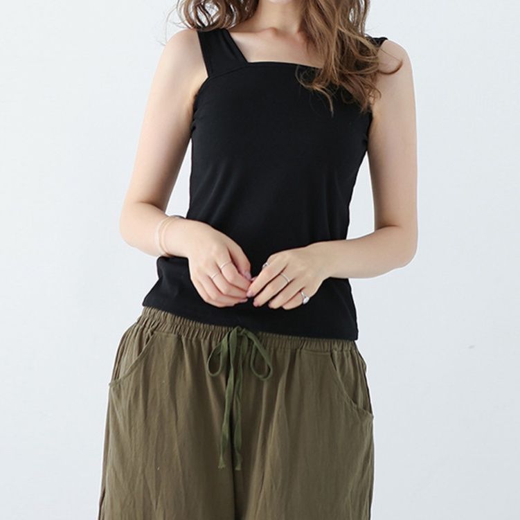 ブルベ服　スクエアネック ブラ紐隠しタンクトップ（ブルベ夏向け・ブルベ冬向け）