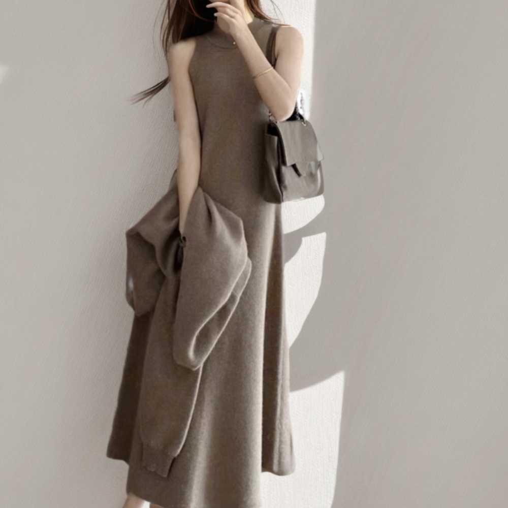 ブルベ服　トップス付き 2wayニットワンピース（ブルベ夏向け・ブルベ冬向け）