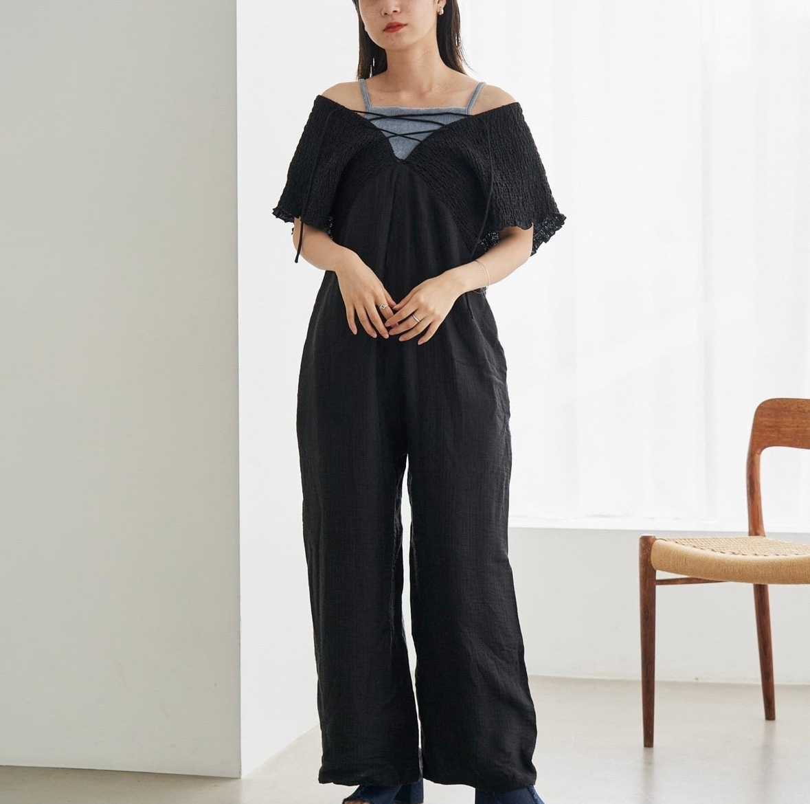 ブルベ服　涼やか素材 ナチュラルセットアップ（ブルベ夏向け・ブルベ冬向け）