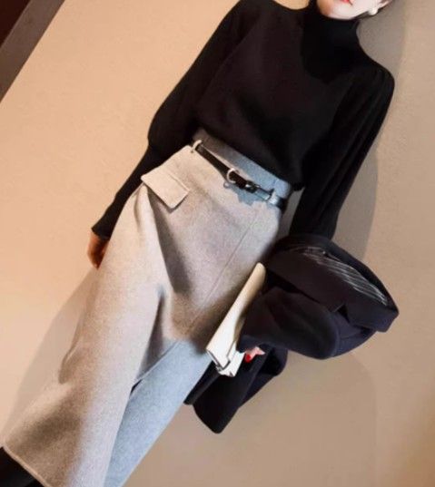 ブルベ服　タートルネックニットセーター（ブルベ夏向け・ブルベ冬向け）