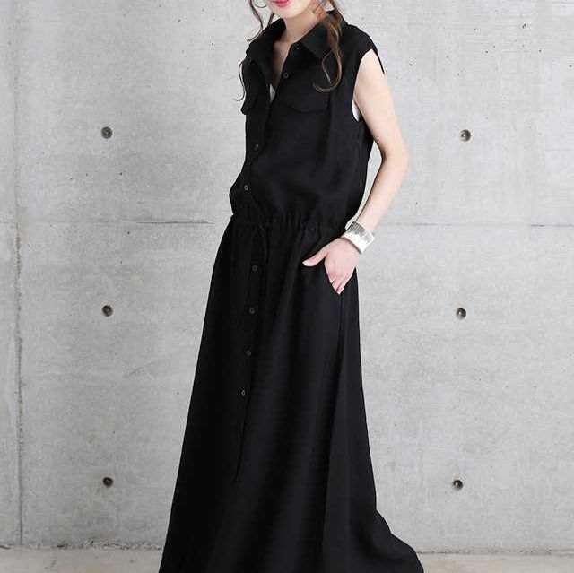 ブルベ服　すっきり見せる美シルエットシャツワンピース（ブルベ夏向け・ブルベ冬向け）