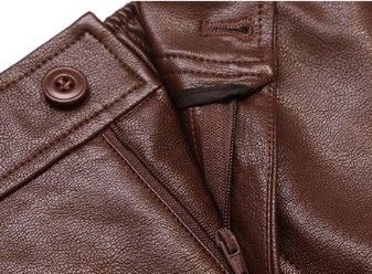 ブルベ冬服　ハイウエスト合成皮革ロングタイトスカート