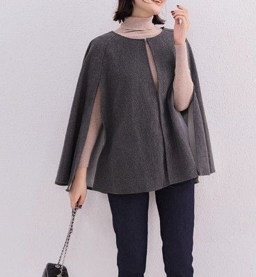 ブルベ夏/ ブルベ冬服 エレガントケープデザインジャケット