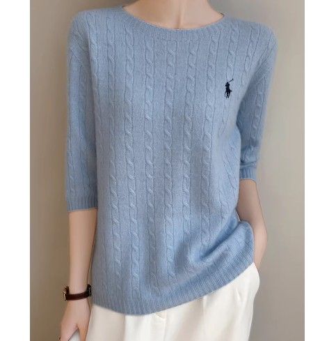 ブルベ夏/ブルベ冬服　ニット半袖トップス