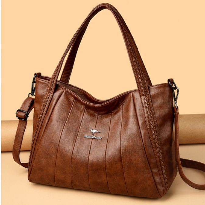 ブルベ夏/ブルベ冬バッグ　 縦ラインステッチ付き二通り使いトートバッグ