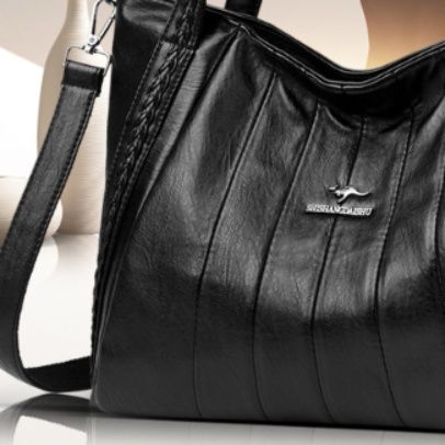 ブルベ夏/ブルベ冬バッグ　 縦ラインステッチ付き二通り使いトートバッグ