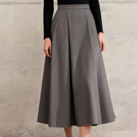 ブルベ冬服　洗練デザインAラインスカート