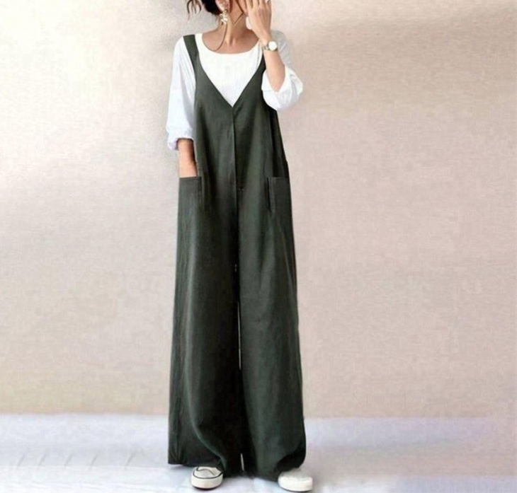 ブルベ服　上品セットアップ・オールイン風サロペット（ブルベ冬向け）