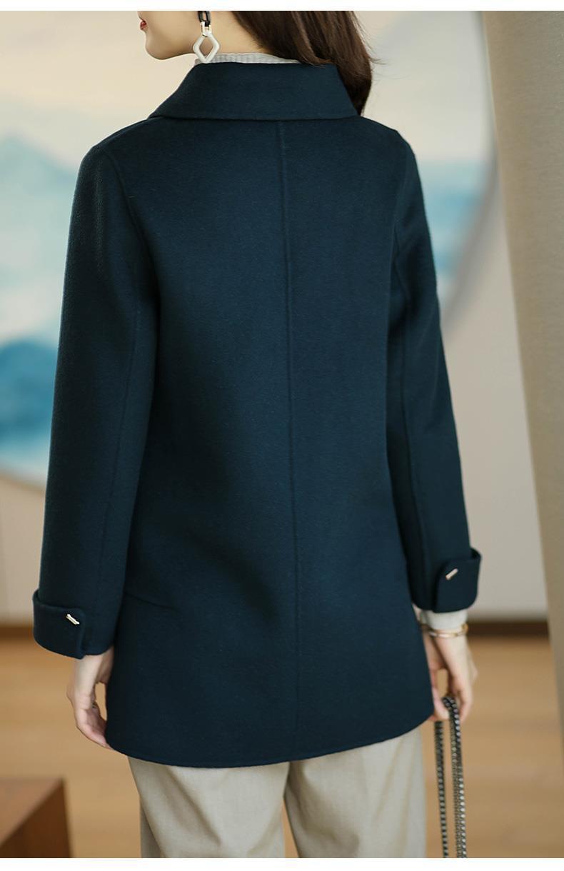 ブルベ夏/ブルベ冬服　上品なステンカラーコート