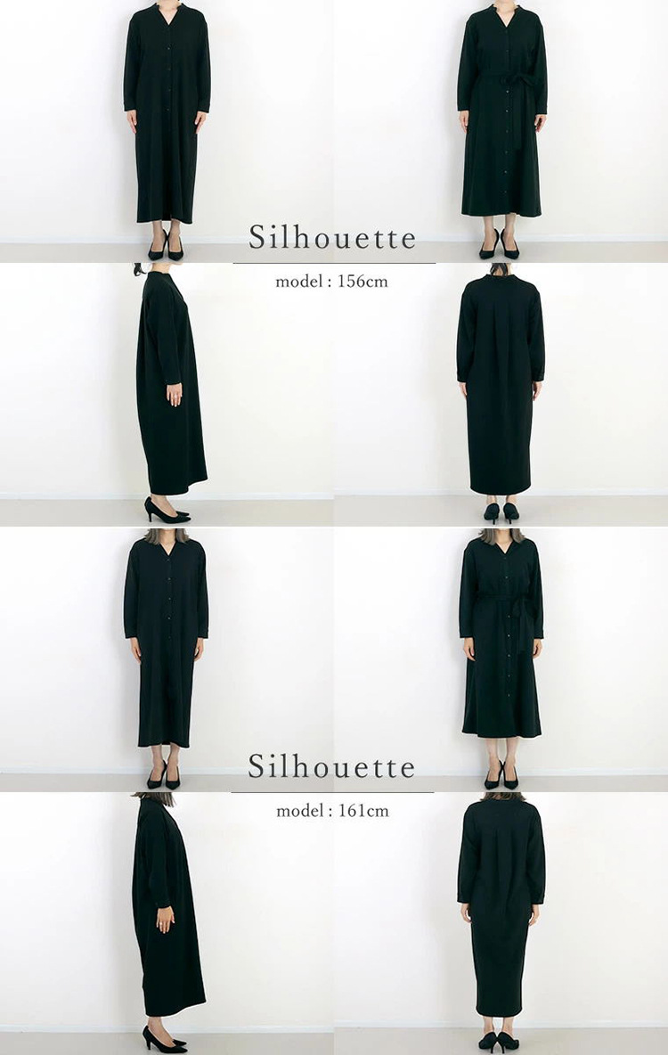 ワンピース　洗練ロングシャツニットワンピース（イエベ春向け・イエベ秋向け）