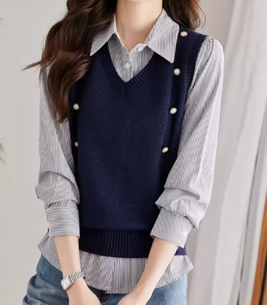 ブルベ冬服 ニットベスト