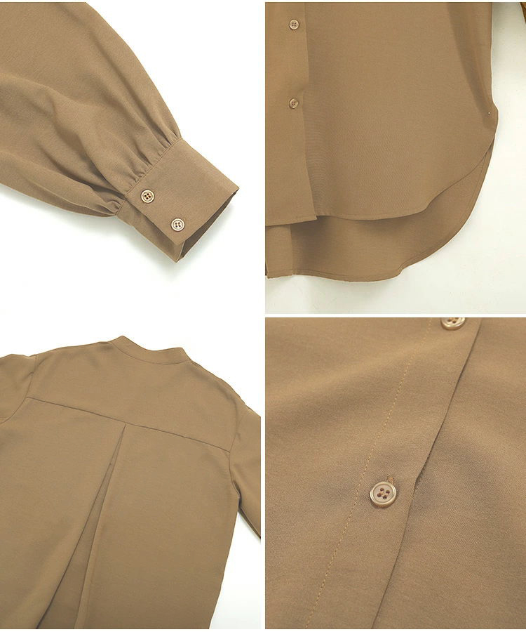 シャツ　ロング丈ボリュームシャツ（イエベ春向け・イエベ秋向け）