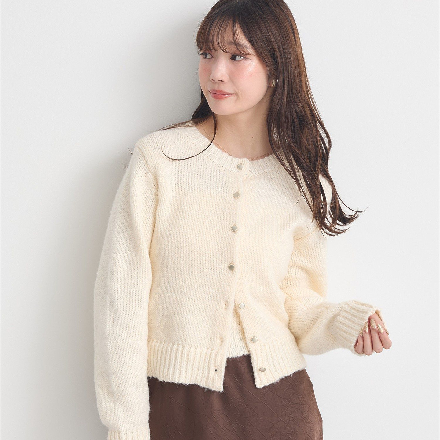 ブルベ夏/ブルベ冬服　スクエアネックニットアンサンブルセット