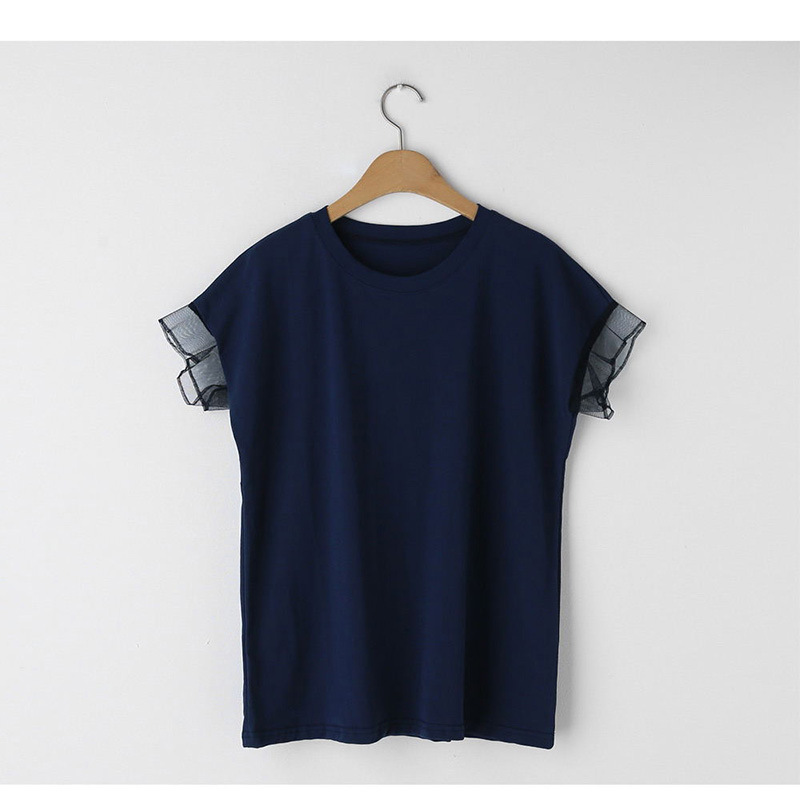 Tシャツ　透かし袖クラシカルTシャツ（ブルベ夏向け・ブルベ冬向け）