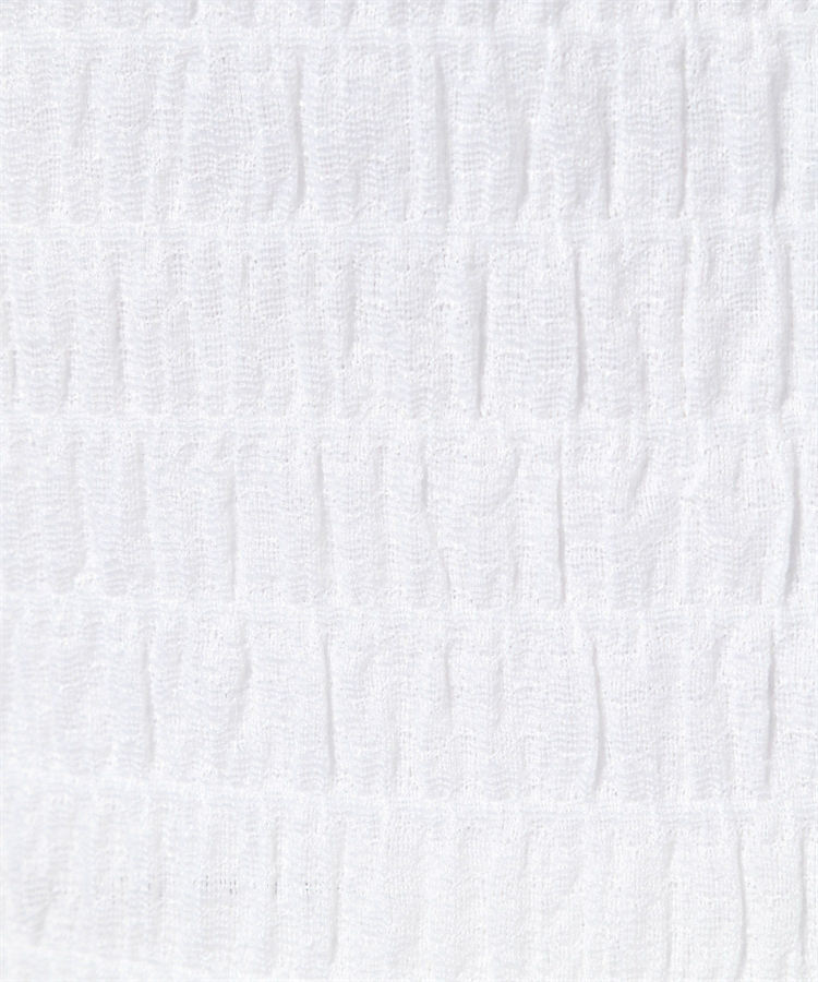 Tシャツ　立体模様のシャーリングトップス（ブルベ夏向け・ブルベ冬向け）