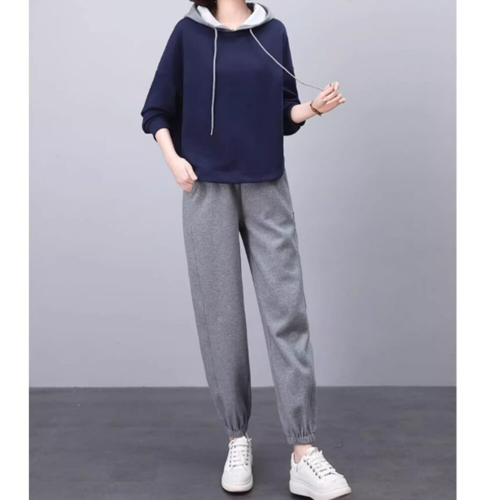 ブルベ冬服 フード付パーカースウェットセットアップ