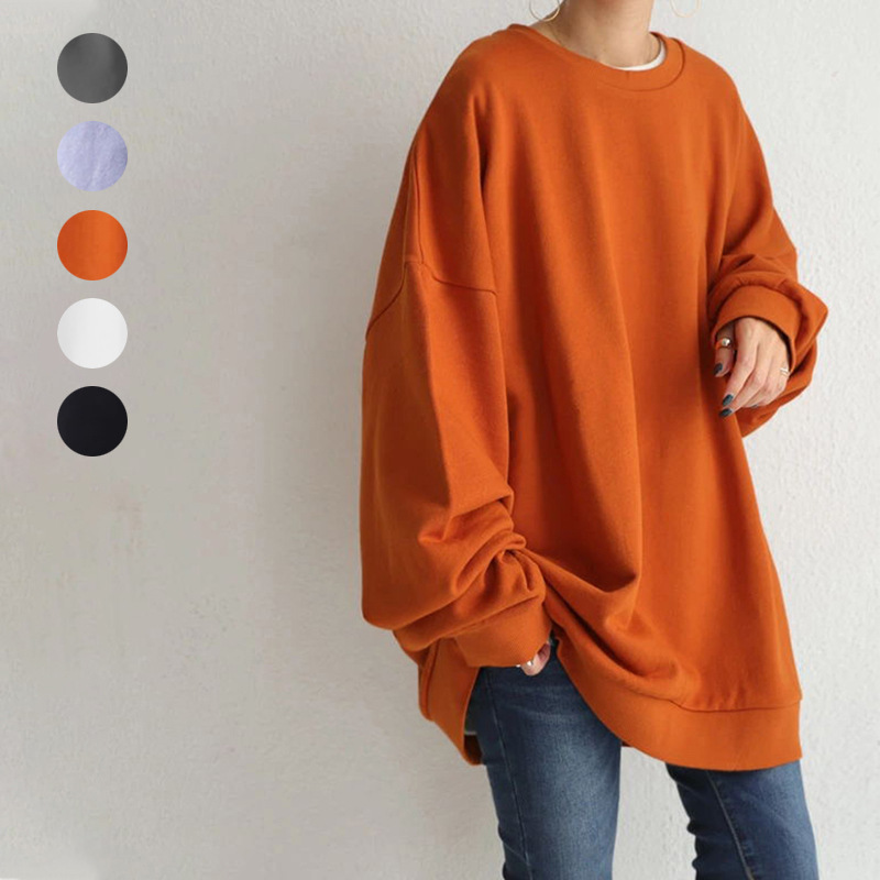 ブルベ夏/ブルベ冬服　ゆったりオーバーサイズ裏起毛スウェット