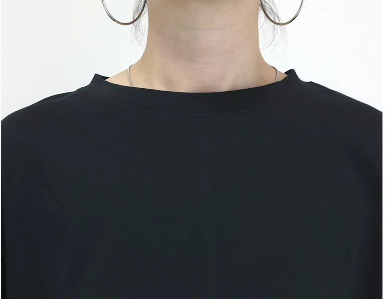 Tシャツ　ゆったり袖のシンプルプルオーバー（ブルベ夏向け・ブルベ冬向け）