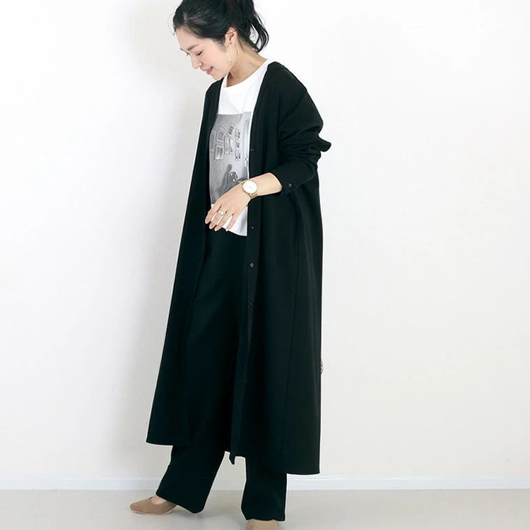 ワンピース　洗練ロングシャツニットワンピース（イエベ春向け・イエベ秋向け）