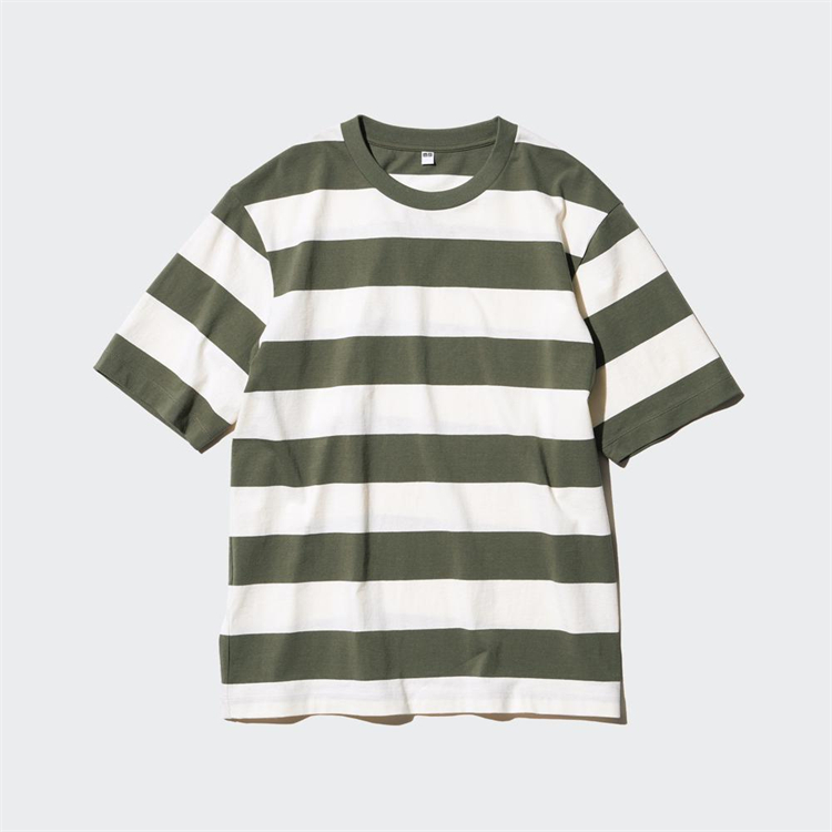 Tシャツ　爽やかボーダークルーネック（ブルベ夏・ブルベ冬向け）