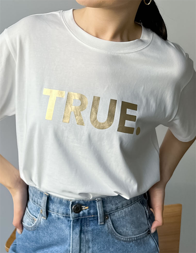 ブルベファッション 真実のことば 半袖プリントティー