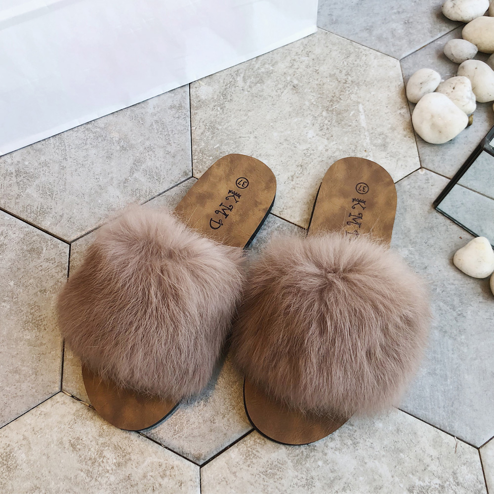 イエベ服　ファーサンダル レディース ぺたんこ シューズ サンダル（イエベ春向け・イエベ秋向け）