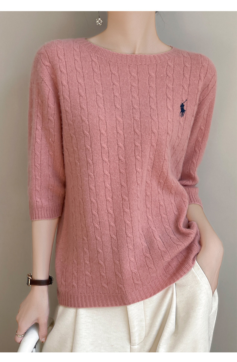 ブルベ夏/ブルベ冬服　ニット半袖トップス