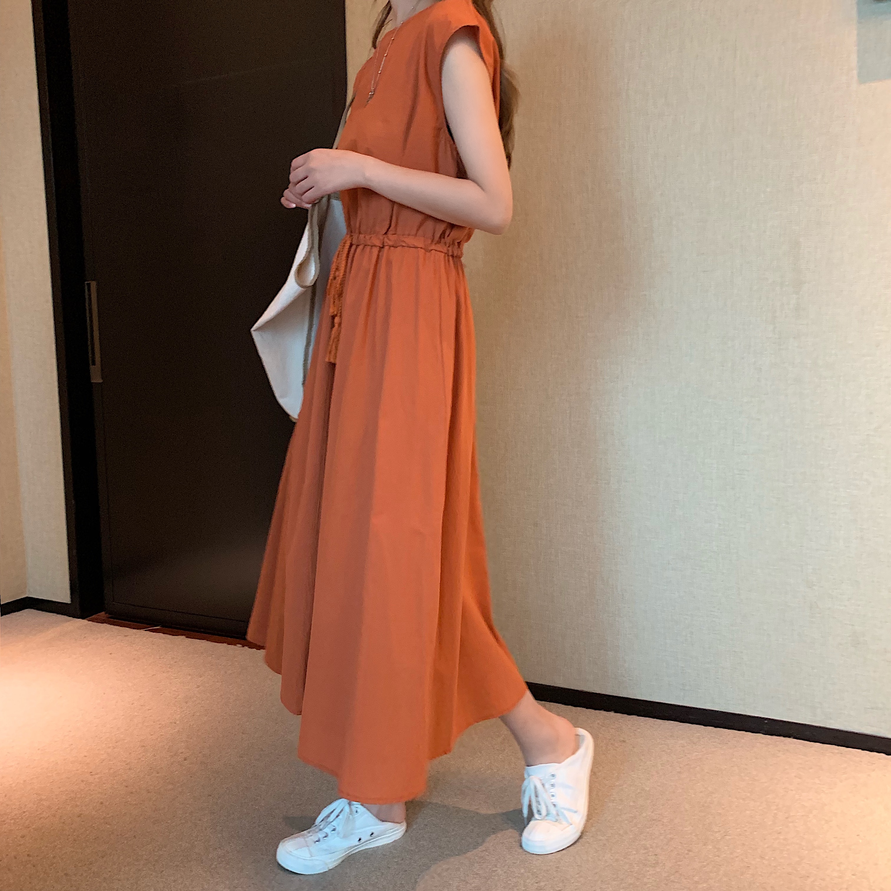 ワンピース　優美な佇まい フレアロングワンピース（ブルベ夏向け・ブルベ冬向け）