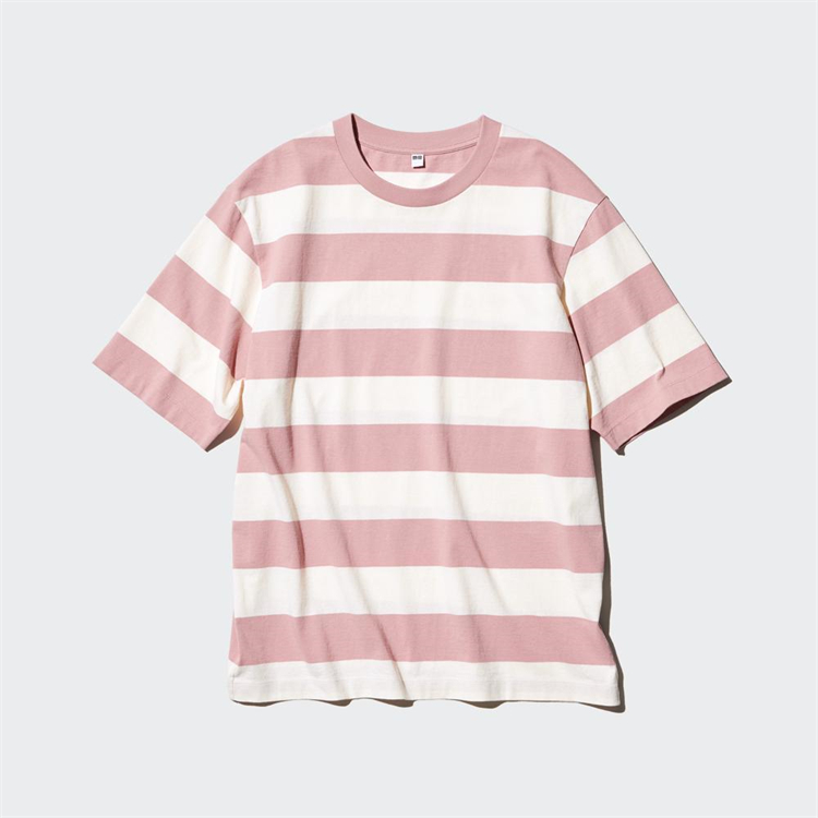 Tシャツ　爽やかボーダークルーネック（ブルベ夏・ブルベ冬向け）