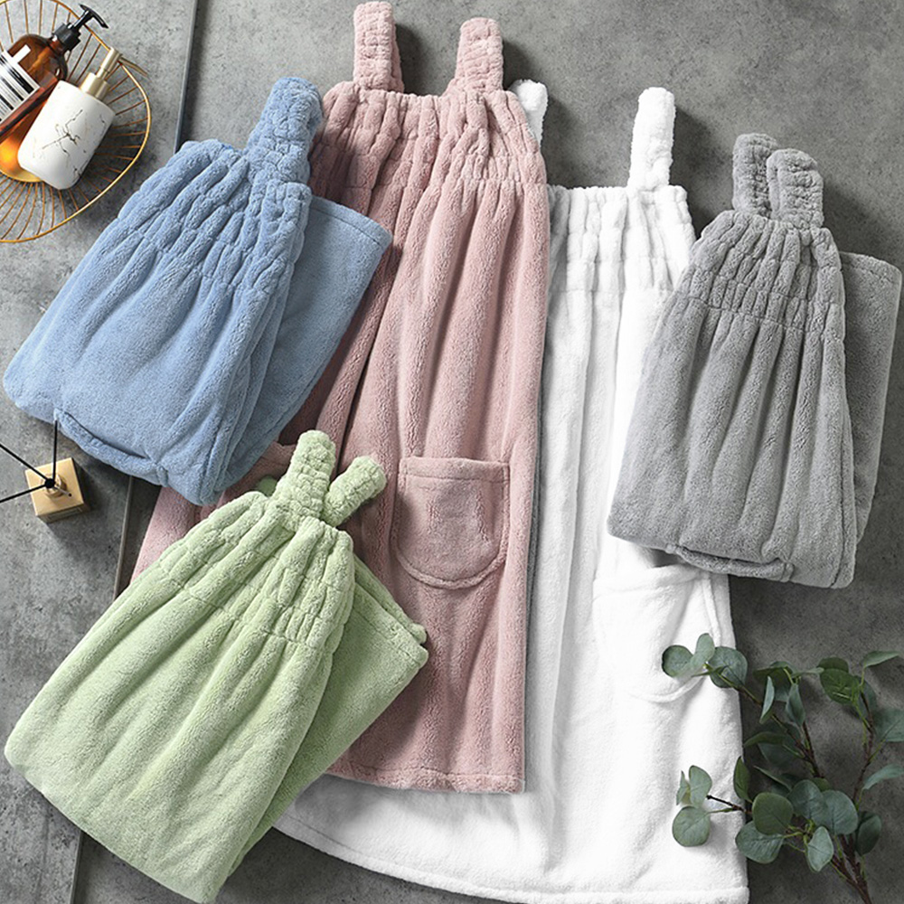 イエベ服　超吸水タオルワンピース ポケット付き（イエベ春・イエベ秋向け）