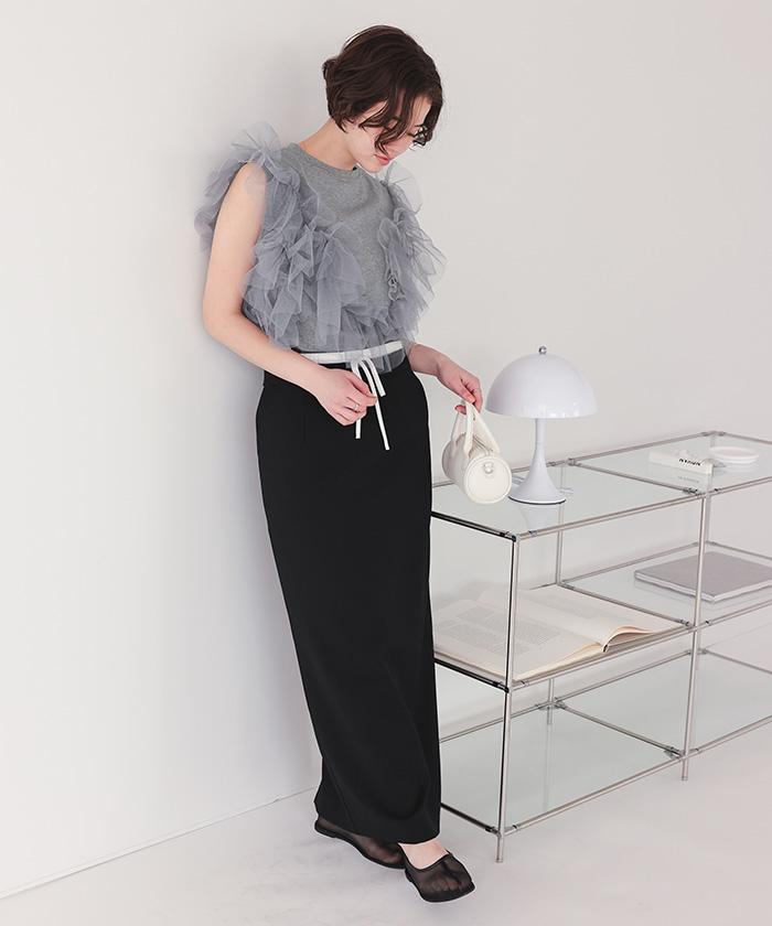 イエベ服　チュールフリル ブラウス シャツ（イエベ春向け・イエベ秋向け）