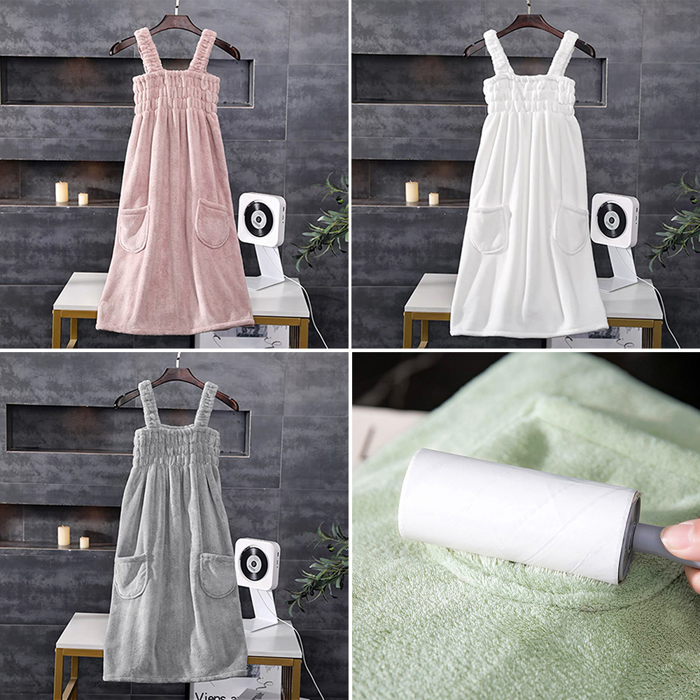 イエベ服　超吸水タオルワンピース ポケット付き（イエベ春・イエベ秋向け）