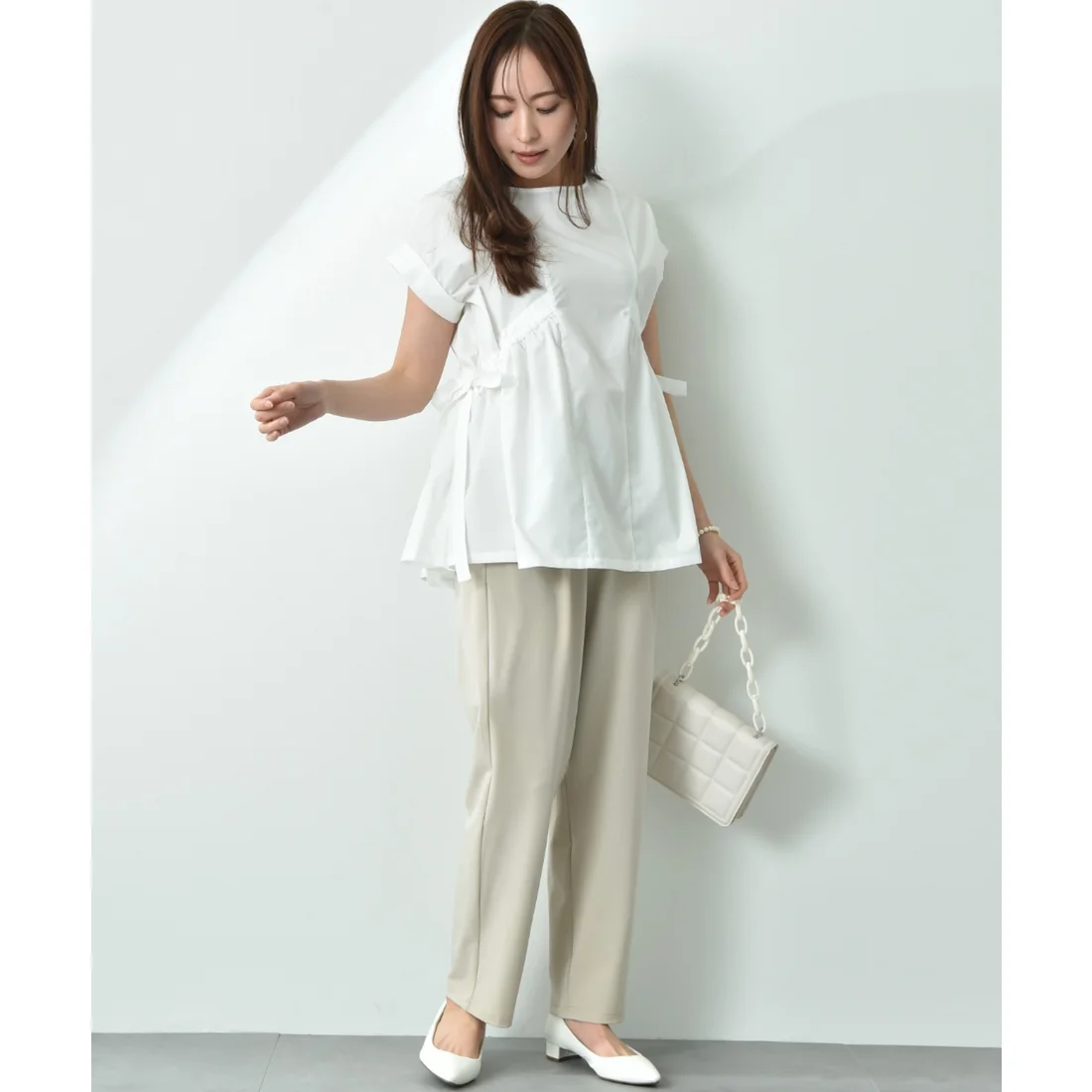 パンツ　すっきりシルエット リラックスパンツ（ブルベ夏向け・ブルベ冬向け）