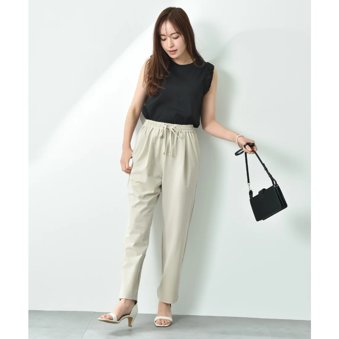 パンツ　すっきりシルエット リラックスパンツ（ブルベ夏向け・ブルベ冬向け）