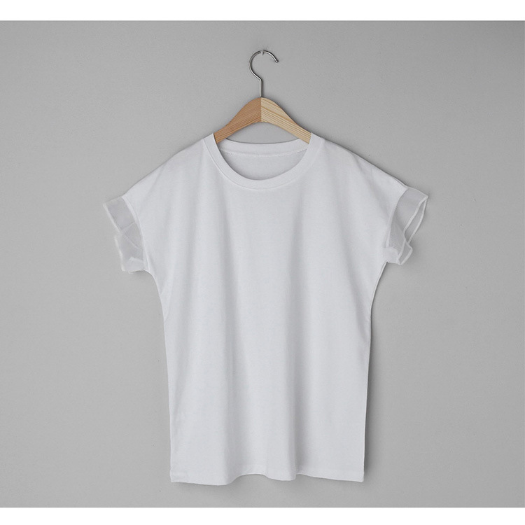 Tシャツ　透かし袖クラシカルTシャツ（ブルベ夏向け・ブルベ冬向け）