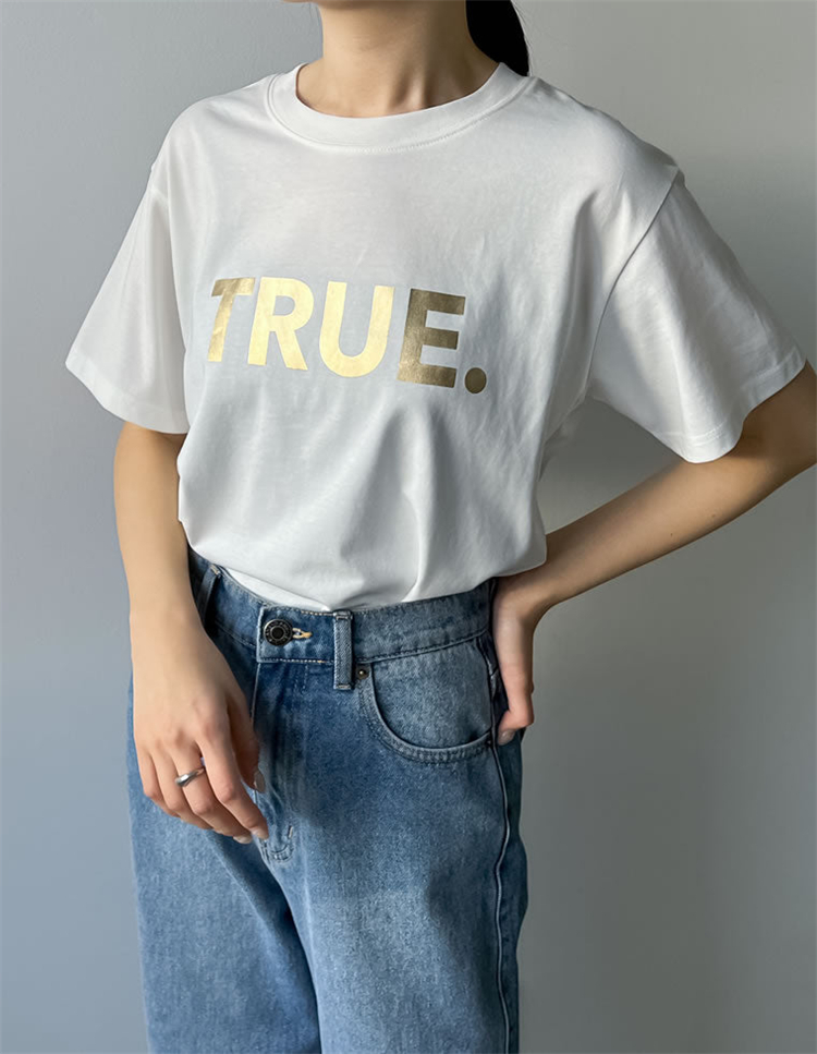 ブルベファッション 真実のことば 半袖プリントティー
