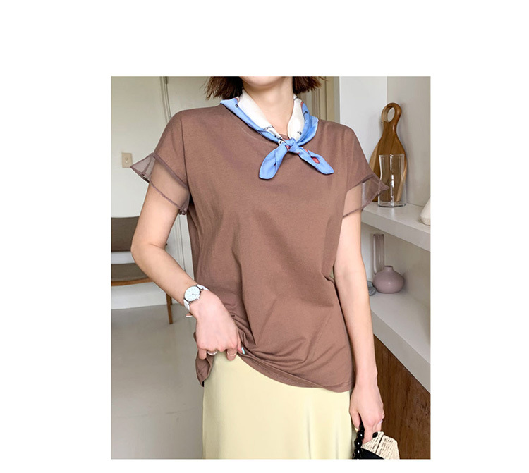 Tシャツ　透かし袖クラシカルTシャツ（ブルベ夏向け・ブルベ冬向け）