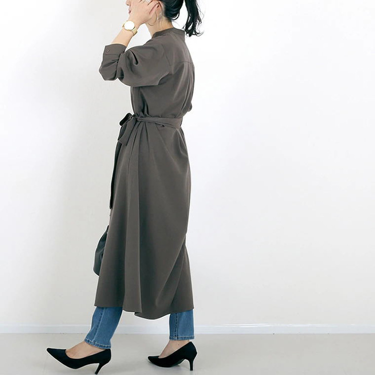 ワンピース　洗練ロングシャツニットワンピース（イエベ春向け・イエベ秋向け）