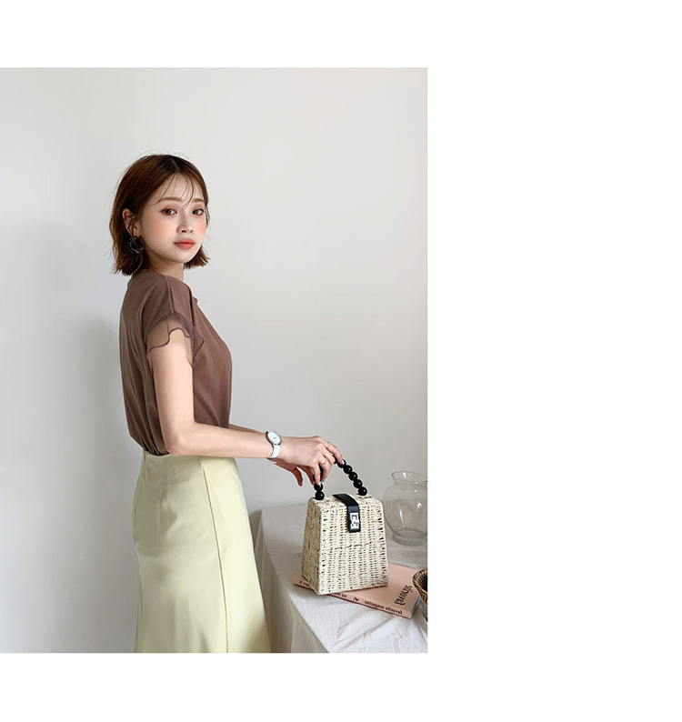 Tシャツ　透かし袖クラシカルTシャツ（ブルベ夏向け・ブルベ冬向け）