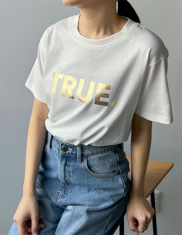 ブルベファッション 真実のことば 半袖プリントティー