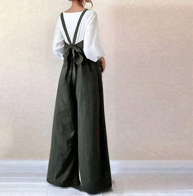 ブルベ服　上品セットアップ・オールイン風サロペット（ブルベ冬向け）